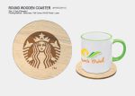 Round Wooden Coaster-M1WSOA110