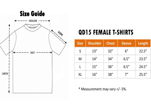 A1QD26 Size Chart