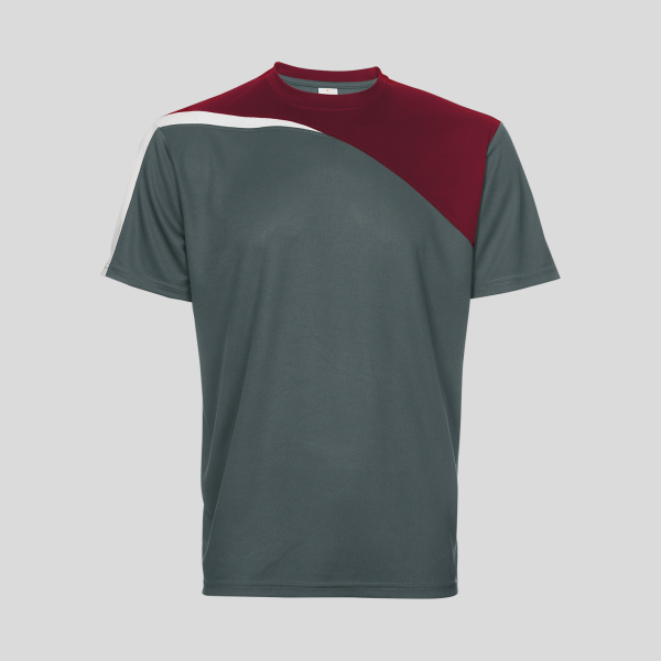 A1QD68 Dark Grey + Maroon