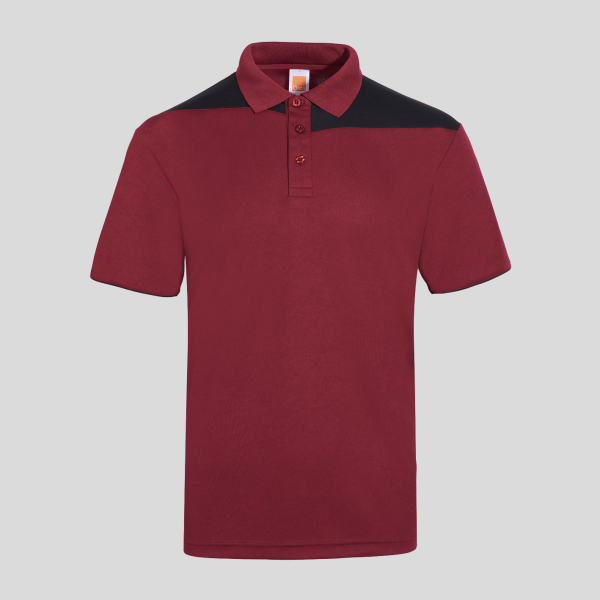 A1QD72 Maroon + Black