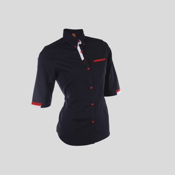 A1F238F Navy + White + Red Front