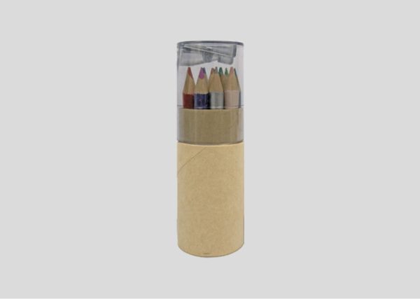 Color Pencil and Sharpener 12 pcs Black