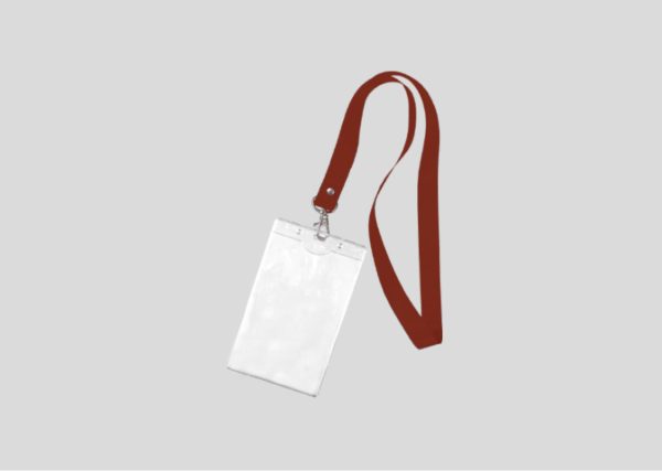ID Card Holder with Lanyard M2ID2229 Red