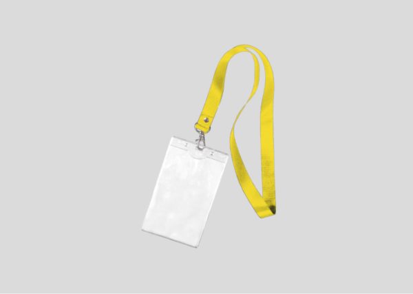 ID Card Holder with Lanyard M2ID2229 Yellow