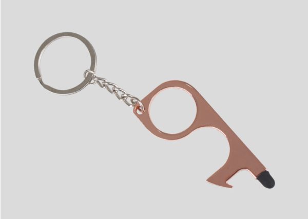 Multi-FUnctional Epidemic Prevention Keychain M2C20 Rose Gold