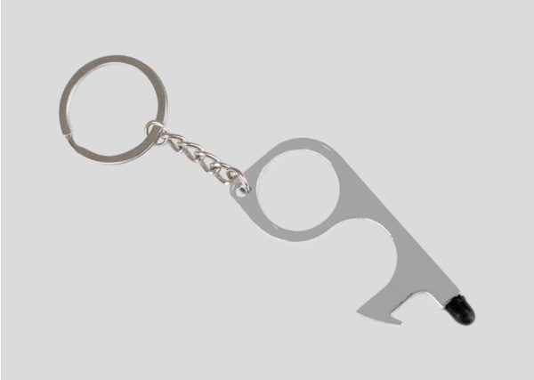 Multi-FUnctional Epidemic Prevention Keychain M2C20 Silver