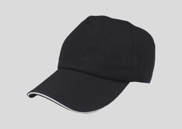 5 Panel Cotton Baseball Cap M2CP4098 Black