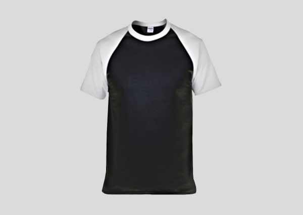 Adult Raglan T-shirt A287611 black-white