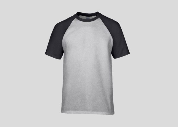 Adult Raglan T-shirt A287611 sport grey-black