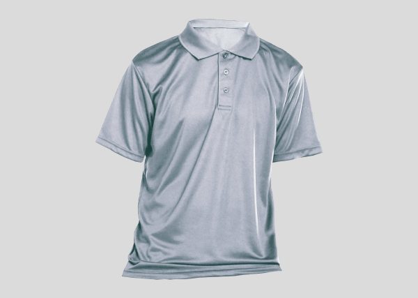 AirTec QuickDry Polo-Microfiber Mini Mesh A4P814 Light Grey