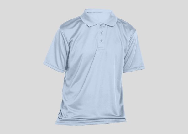 AirTec QuickDry Polo-Microfiber Mini Mesh A4P814 light blue