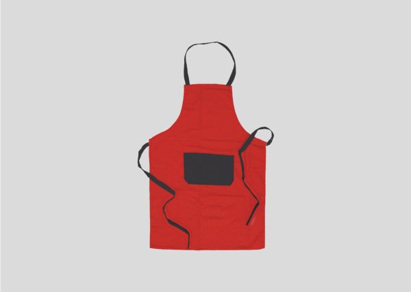 Cotton Apron M2AP5708 Red