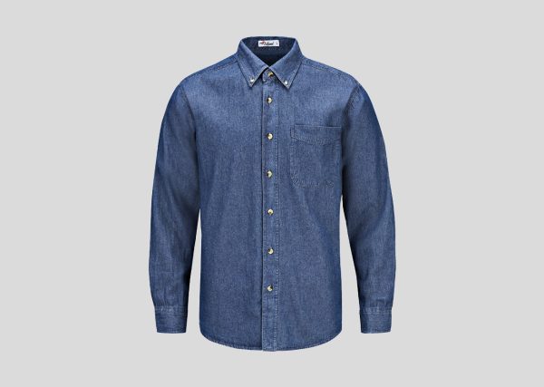 Denim Long Sleeve-Men A3D12 blue