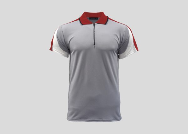 Dynamic Polo_0002_A2CRP4311 LightGrey-Red-White