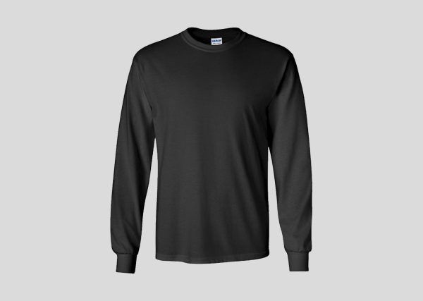 Gildan Adult Long Sleeve T-shirt A23511 Black