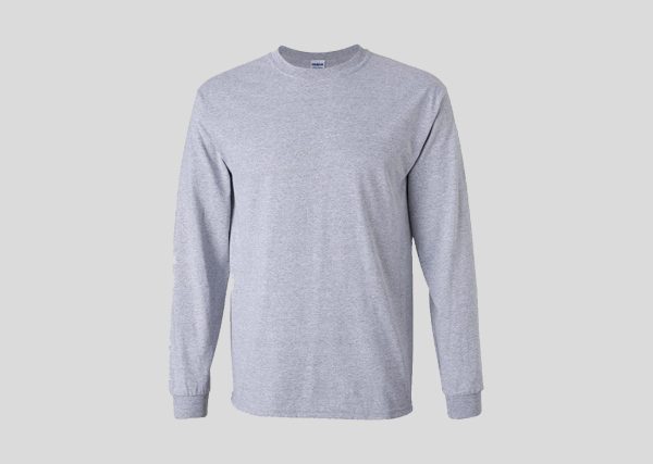 Gildan Adult Long Sleeve T-shirt A23511 Sport-Grey