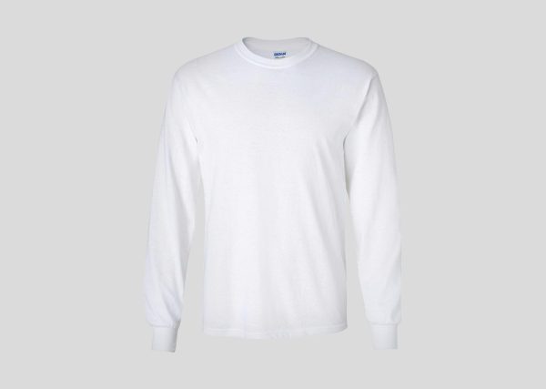 Gildan Adult Long Sleeve T-shirt A23511 White