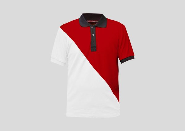 Gildan Georgia Polo_0004_A2NHB3211 Red_White