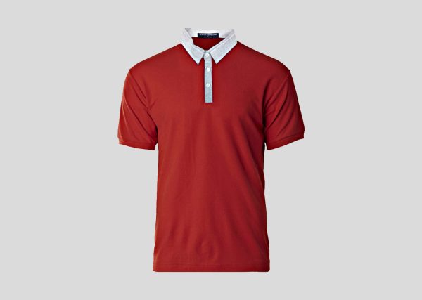 Glance Polo_0001_A2NHB3911 Red-Charcoal