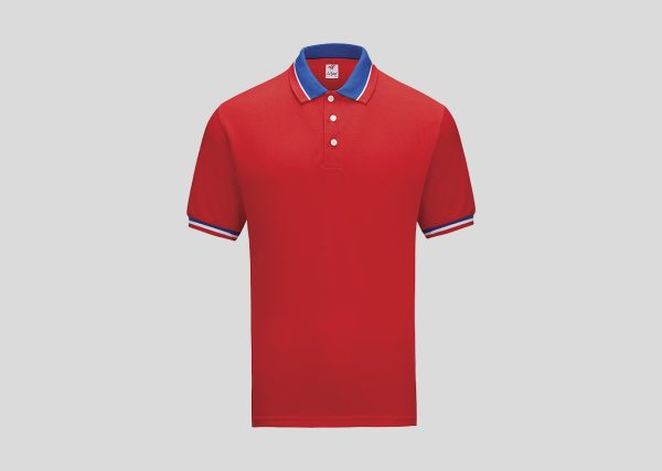 Lacoste Honeycomb Polo A3L2411 Red-White-Royal Blue