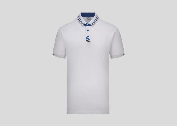 Lacoste Honeycomb Polo A3L2511 White-Sea Blue-Grey