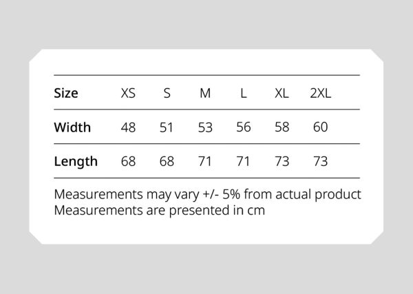 Lifestyle Jacket_0004_A2CRJ2311 chart