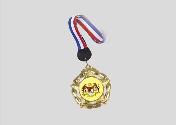 Metal Hanging Medal M2MD032-II Gold