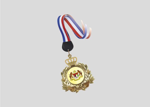 Metal Hanging Medal M2MD037-II Gold