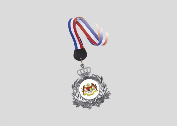 Metal Hanging Medal M2MD037-II SIlver