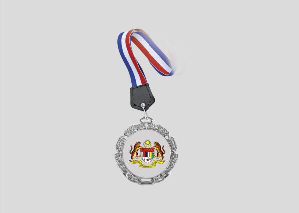 Metal Hanging Medal M2MD037 Silver