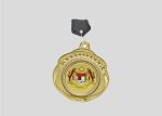 Metal Hanging Medal M2MD068