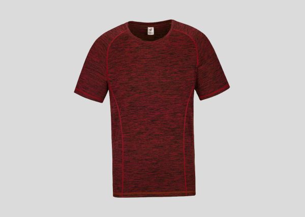 Microfiber Round Neck A3RM15 Red-Black