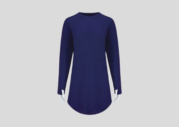 Microfiber Round Neck-Muslimah A3MM12 navy