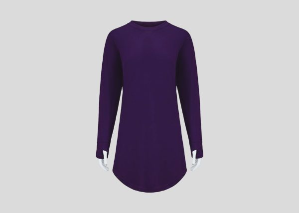 Microfiber Round Neck-Muslimah A3MM12 purple