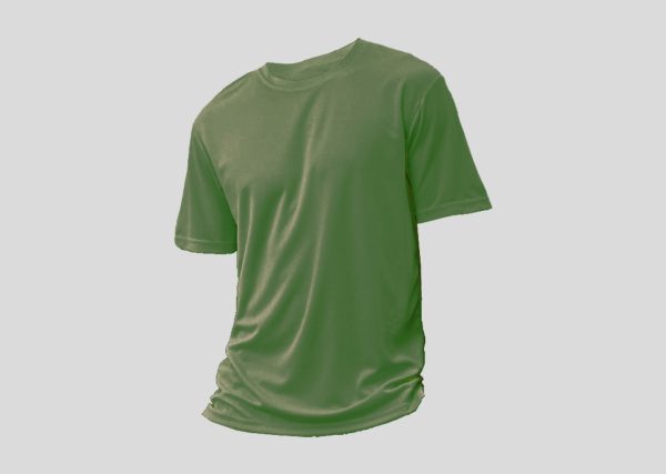 Mircofiber Round Neck A3RM12 army green