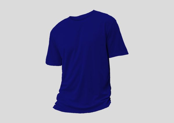 Mircofiber Round Neck A3RM12 electric blue