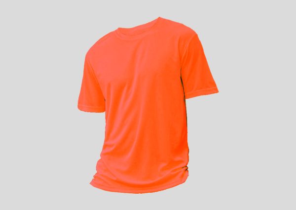 Mircofiber Round Neck A3RM12 fluorescent orange