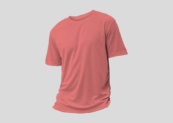 Mircofiber Round Neck A3RM12 fluorescent pink