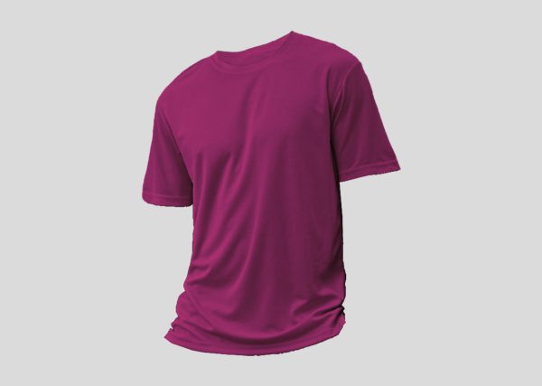 Mircofiber Round Neck A3RM12 magenta