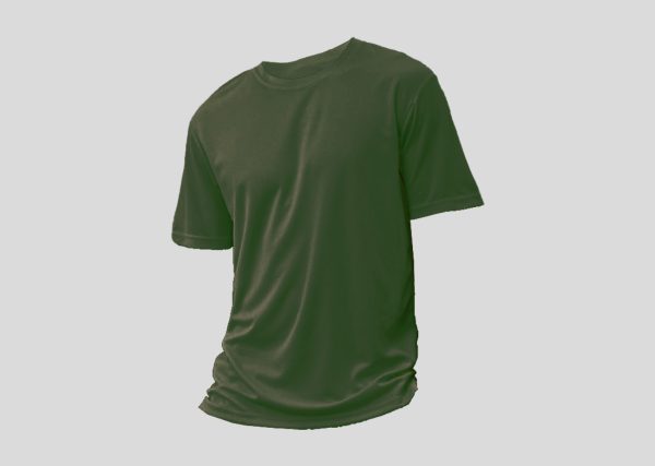 Mircofiber Round Neck A3RM12 milo green