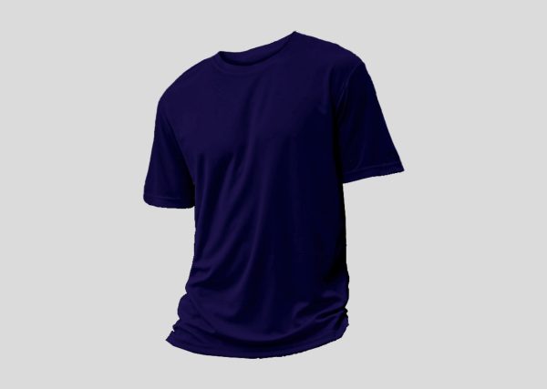 Mircofiber Round Neck A3RM12 navy