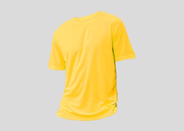 Mircofiber Round Neck A3RM12 yellow