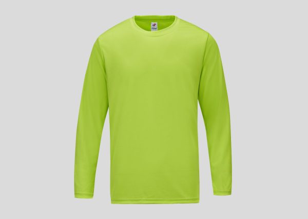 Mircofiber Round Neck-Long Sleeve A3RM18 apple green