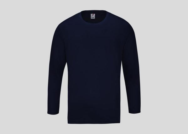 Mircofiber Round Neck-Long Sleeve A3RM18 navy