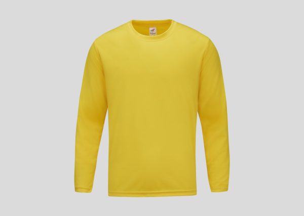 Mircofiber Round Neck-Long Sleeve A3RM18 yellow