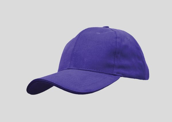One Color Cotton Cap A3CP12 Purple