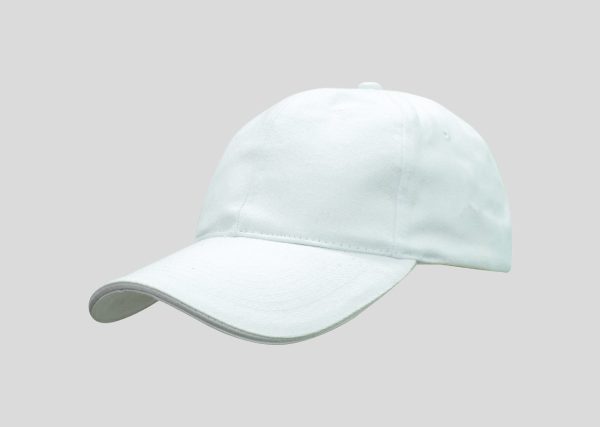 One Color Cotton Cap A3CP12 White