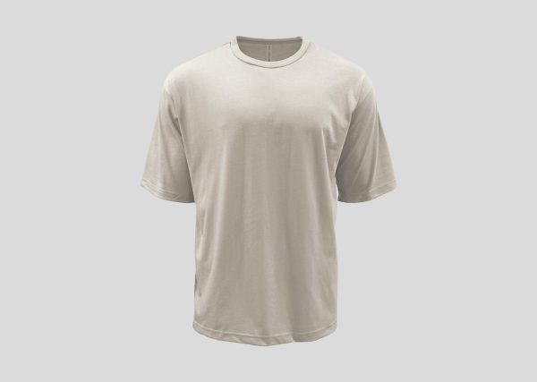 Oversized Crew Neck t-shirt A2NHO2211 sand