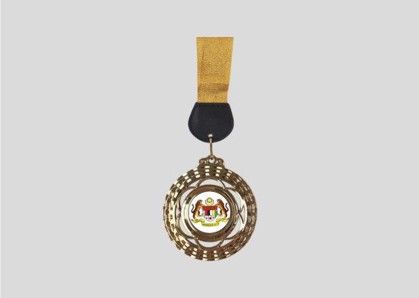 Plastic Hanging Medal M2MD074 Gold