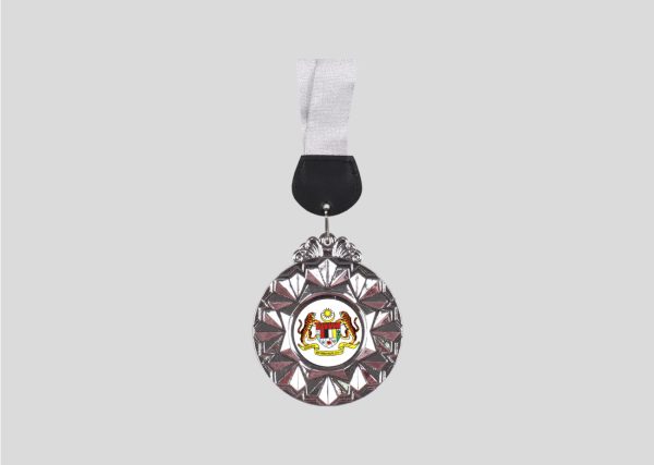 Plastic Hanging Medal M2MD076 Silver